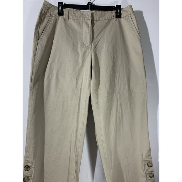 Mountain Lake Wide Leg Cropped Pants Womens Size 10 Khakis - Picture 2 of 6